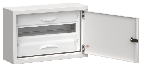 TITAN 5 Корпус металлический ЩРн-18 (1х18) 268х420х140мм IP31 белый (одна дверь) IEK