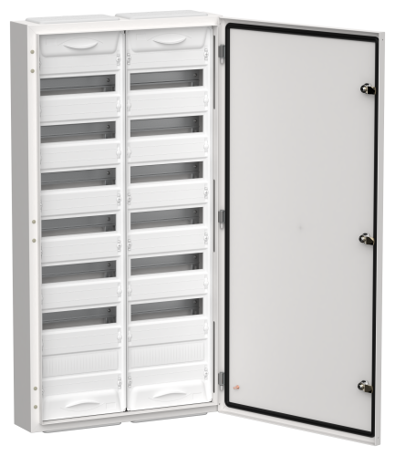 TITAN 5 Корпус металлический ЩРн-168 (2х84) 1085х570х140мм IP54 белый (одна дверь) IEK