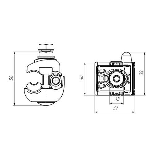 Ответвительный зажим P 616R (НИЛЕД) 6-120 / 1,5-16 мм² фото 2