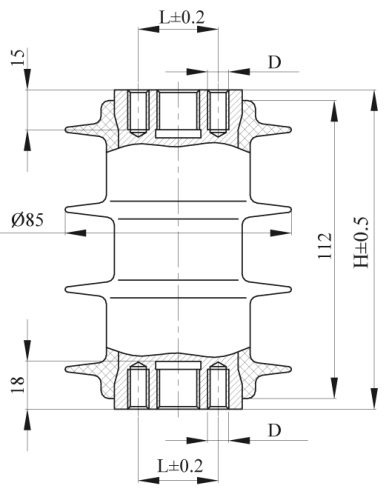Изолятор ОСК 8-10-08-1 фото 2 Изолятор ОСК 8-10-08-1 фото 2