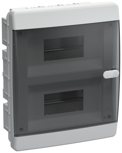 UNION Compact Корпус пластиковый ЩРВ-П-18 IP41 черная прозрачная дверь IEK