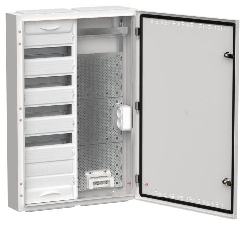 TITAN 5 Корпус комбинированный ЩРн-60 (2х60) 835х570х140мм IP30 белый IEK