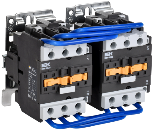 Контактор КМИ-46532 реверс 65А 230В/АС3 2NO;2NC IEK Контактор КМИ-46532 реверс 65А 230В/АС3 2NO;2NC IEK