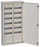 TITAN 5 Корпус металлический ЩРн-168 (2х84) 1085х570х140мм IP31 серый (одна дверь) IEK