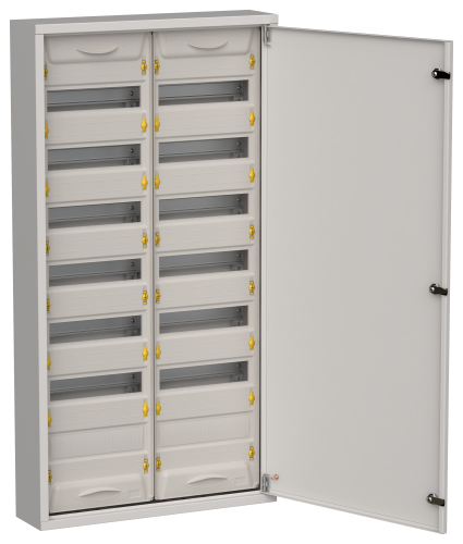 TITAN 5 Корпус металлический ЩРн-168 (2х84) 1085х570х140мм IP31 серый (одна дверь) IEK