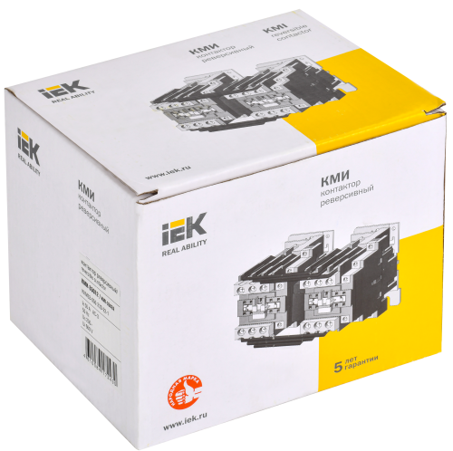 Контактор КМИ-35032 реверс 50А 230В/АС3 2NO;2NC IEK фото 2 Контактор КМИ-35032 реверс 50А 230В/АС3 2NO;2NC IEK фото 2