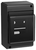UNION Mini Корпус пластиковый КМПн-4 IP30 черный IEK