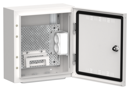 TITAN 5 Корпус мультимедиа ЩРн-12 (1х12) 335х310х140мм IP30 белый IEK