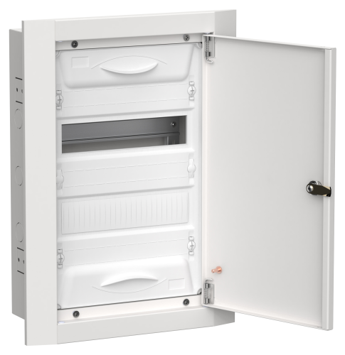 TITAN 5 Корпус металлический ЩРв-24 (1х24) 505х365х130мм IP31 белый (одна дверь) IEK