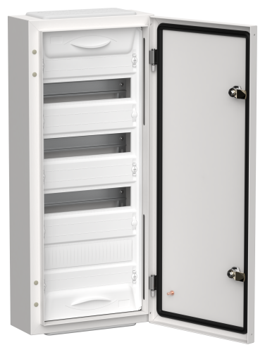 TITAN 5 Корпус металлический ЩРн-48 (1х48) 710х310х140мм IP54 белый (одна дверь) IEK