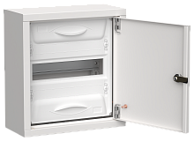 TITAN 5 Корпус металлический ЩРн-12 (1х12) 335х310х140мм IP31 белый (одна дверь) IEK