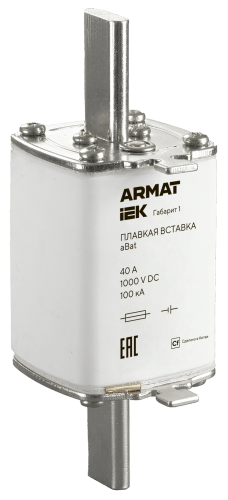 ARMAT Плавкая вставка тип aBat габарит 1 40А DC IEK