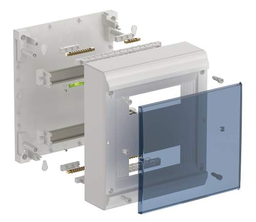 PRIME Корпус пластиковый ЩРН-П-24 модуля навесной белый IP41 IEK фото 2