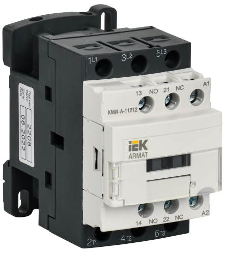 ARMAT Контактор КМИ-А-11212 LC1D 12А 230В/АС3 1NO/1NC IEK