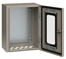 Корпус металлический ЩМП-1-0 (400х300х220мм) У2 IP54 прозрачная дверь IEK