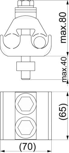 Зажим шинный  KG26 Ensto фото 2