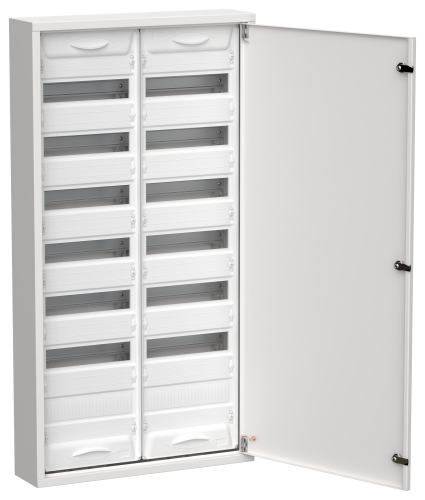 TITAN 5 Корпус металлический ЩРн-168 (2х84) 1085х570х140мм IP31 белый (одна дверь) IEK