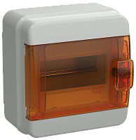 TEKFOR Корпус пластиковый КМПн-6 IP65 оранжевая прозрачная дверь IEK