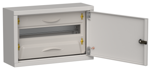 TITAN 5 Корпус металлический ЩРн-18 (1х18) 268х420х140мм IP31 серый (одна дверь) IEK