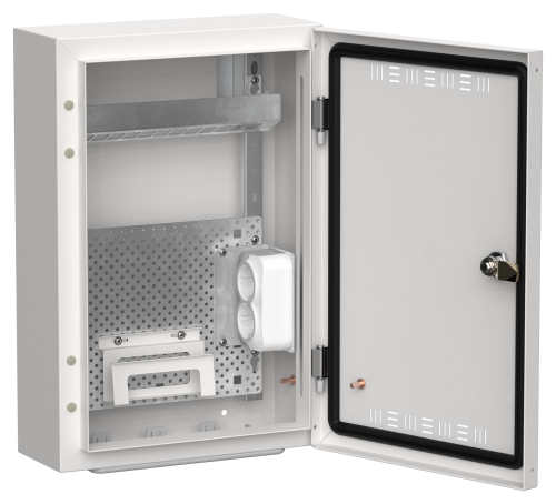 TITAN 5 Корпус мультимедиа ЩРн-24 (1х24) 460х310х140мм IP30 белый IEK