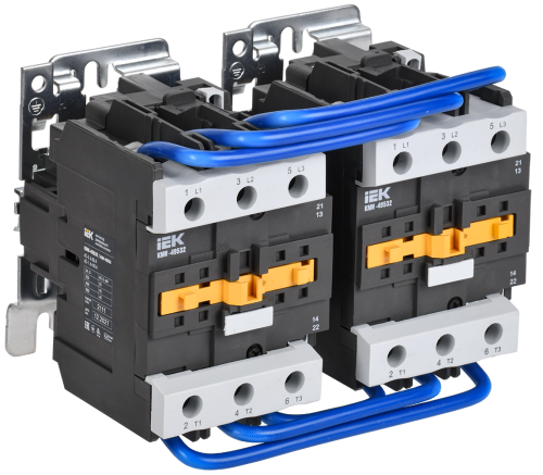 Контактор КМИ-49532 реверс 95А 230В/АС3 2NO;2NC IEK Контактор КМИ-49532 реверс 95А 230В/АС3 2NO;2NC IEK