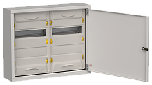 TITAN 5 Корпус металлический ЩРн-48 (2х24) 460х570х140мм IP31 серый (одна дверь) IEK