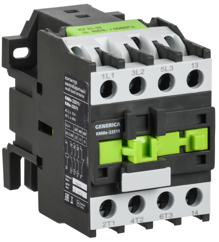 Контактор КМИе-22511 25А 110В/АС3 1NC GENERICA